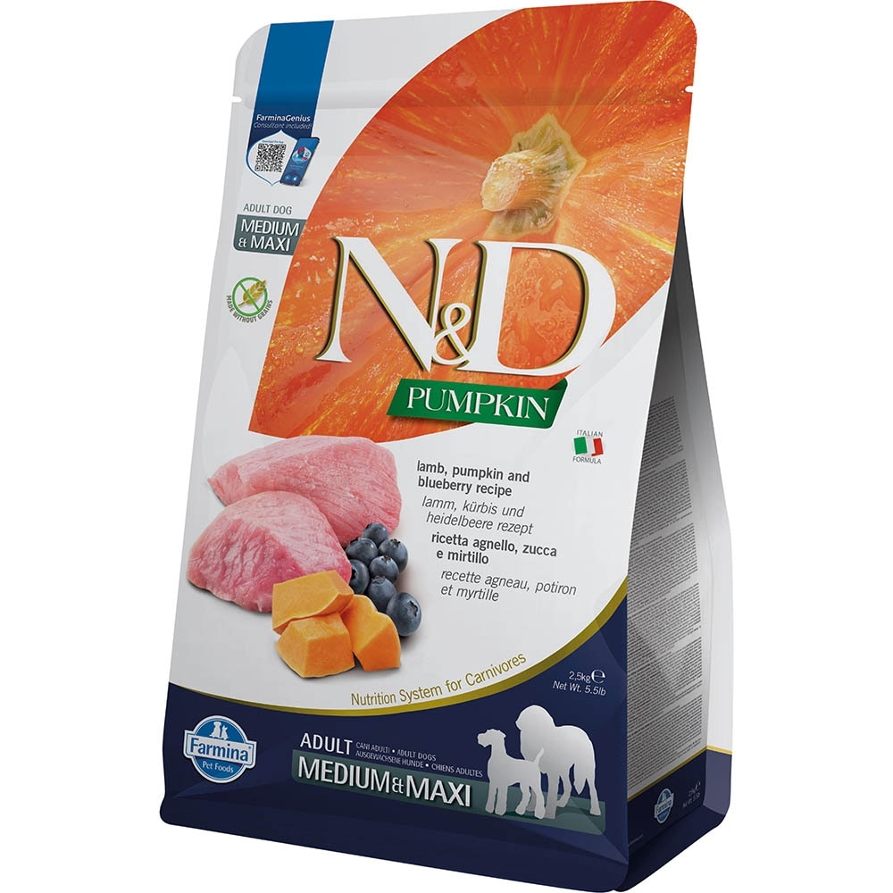Farmina N&D Pumpkin Adult Medium/Maxi Lamm Trockenfutter für Hunde_0