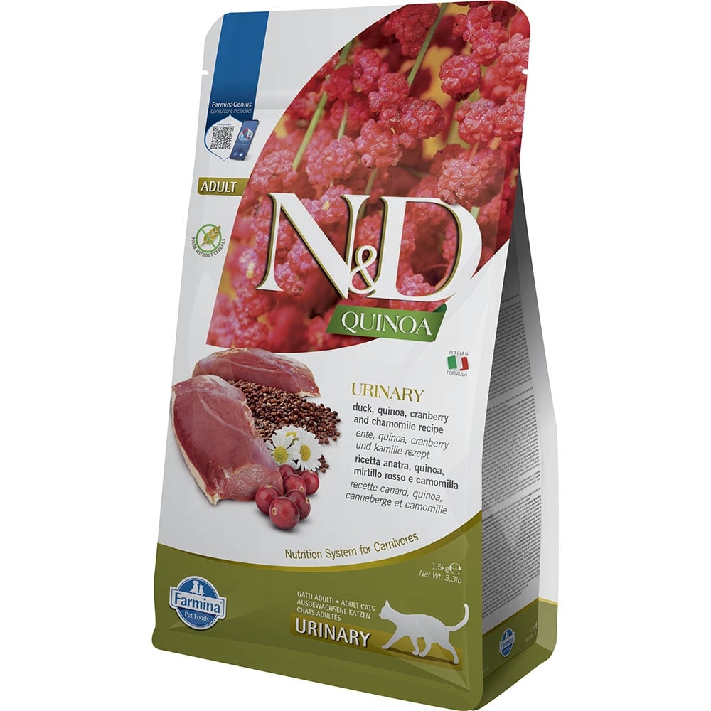 Farmina N&D Quinoa Adult Urinary Ente Trockenfutter für Katzen_0