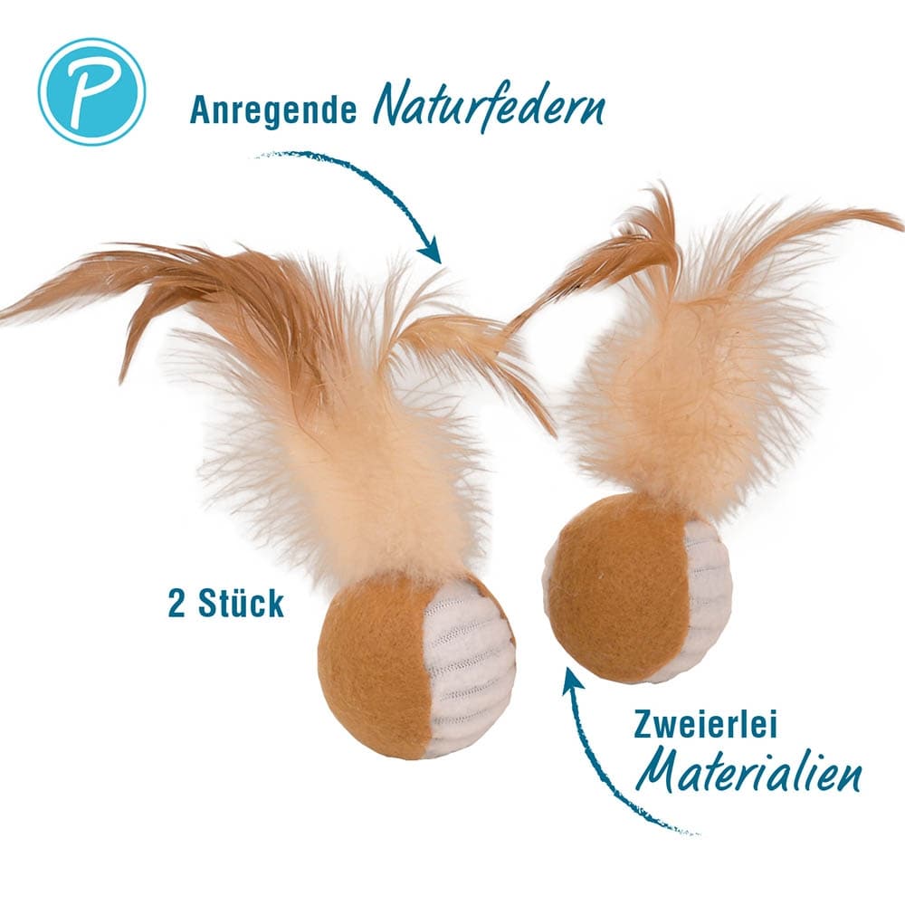 Petlando Katzenspielzeug Federball_1