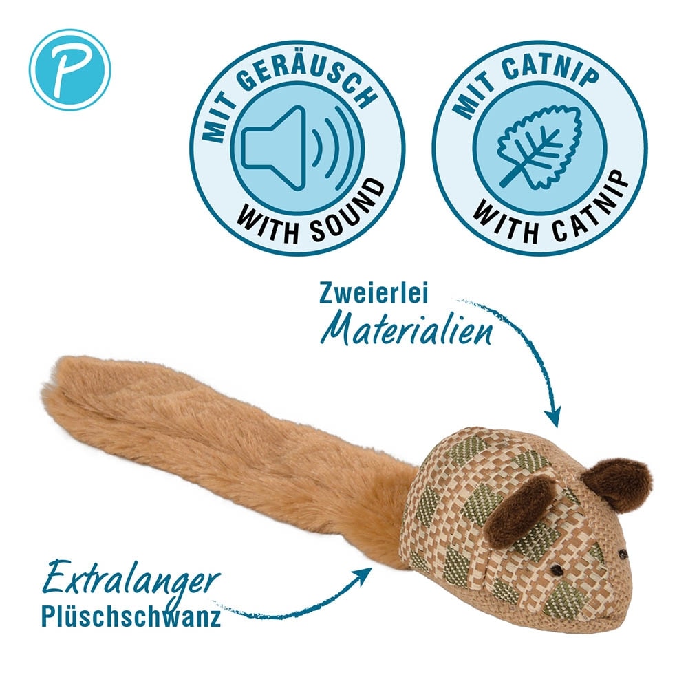 Petlando Katzenspielzeug Raschelmaus_1