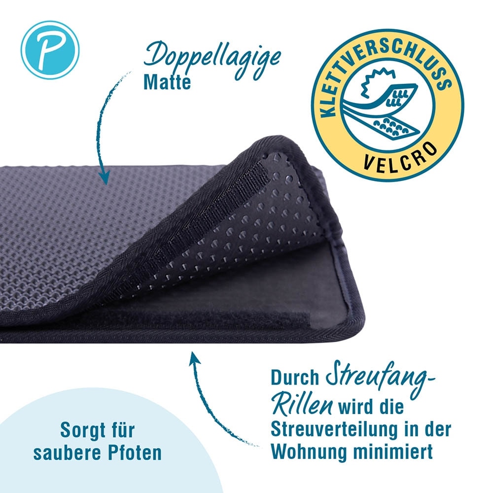 Petlando Katzentoilettenvorleger schwarz_1