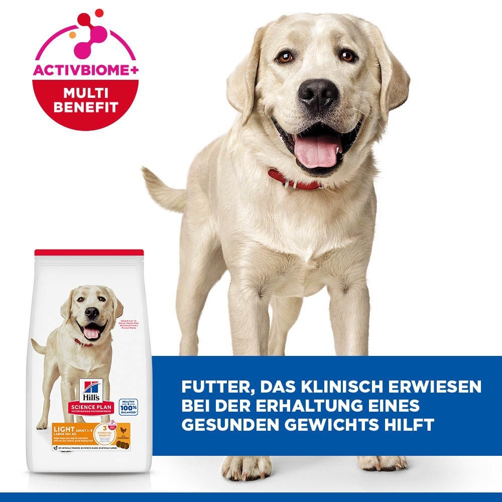 Hills Science Plan Adult Light Large Breed mit Huhn Trockenfutter für Hunde_5