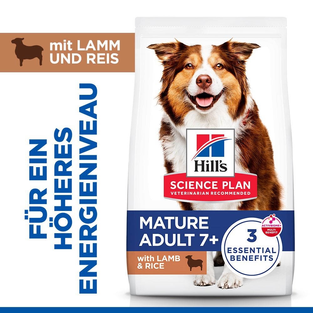 Hills Science Plan Mature Adult 7+ Medium mit Lamm und Reis Hund_1