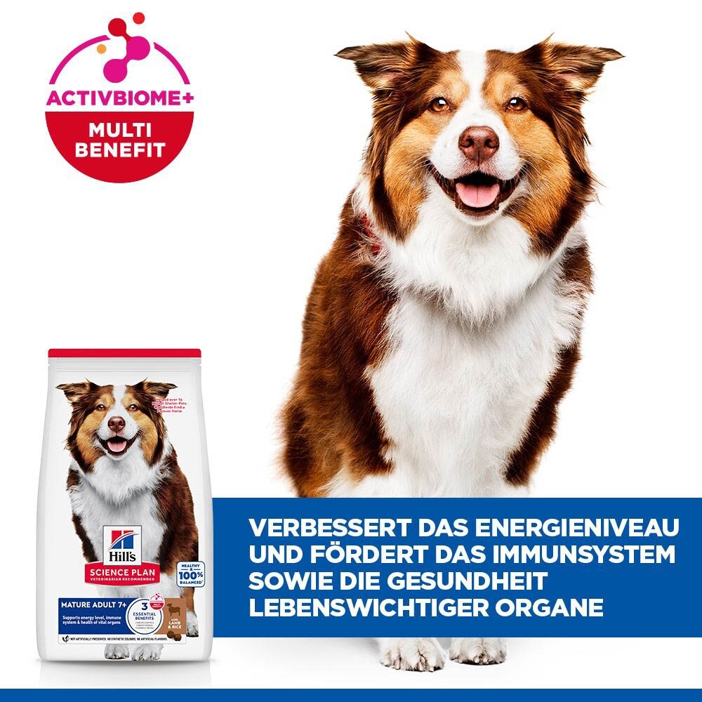 Hills Science Plan Mature Adult 7+ Medium mit Lamm und Reis Hund_6