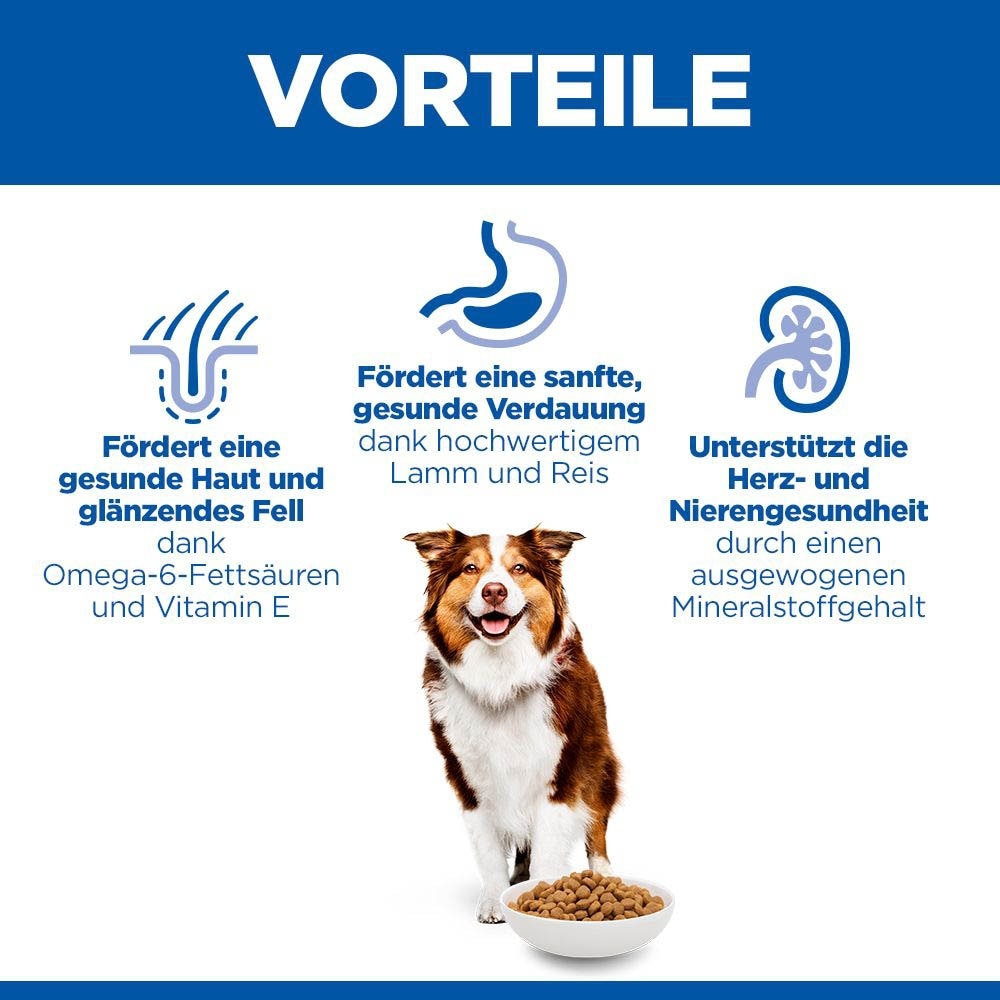 Hills Science Plan Mature Adult 7+ Medium mit Lamm und Reis Hund_3