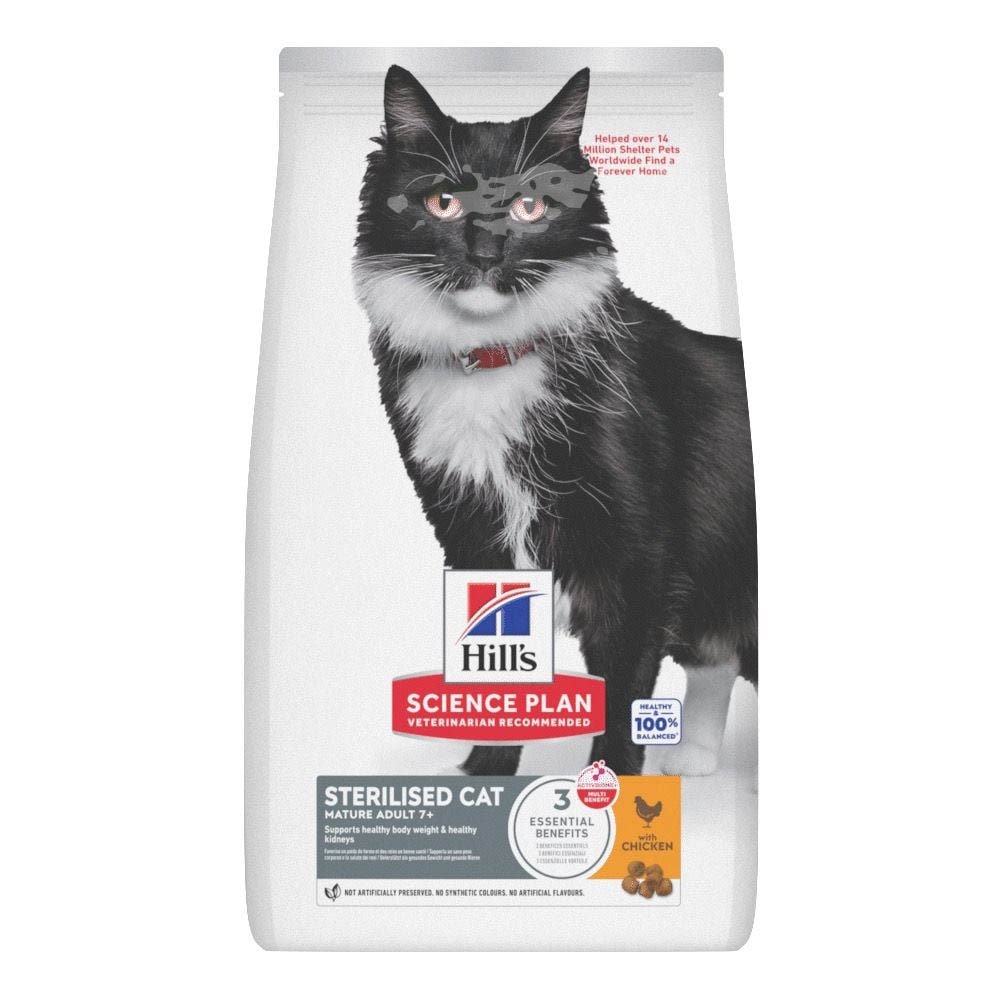 Hills Science Plan Sterilised Cat Mature Adult 7+ mit Chicken  _0