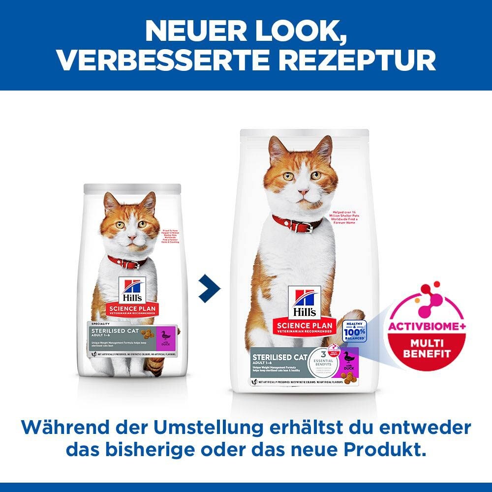 Hills Science Plan Sterilised Cat Adult mit Ente_2