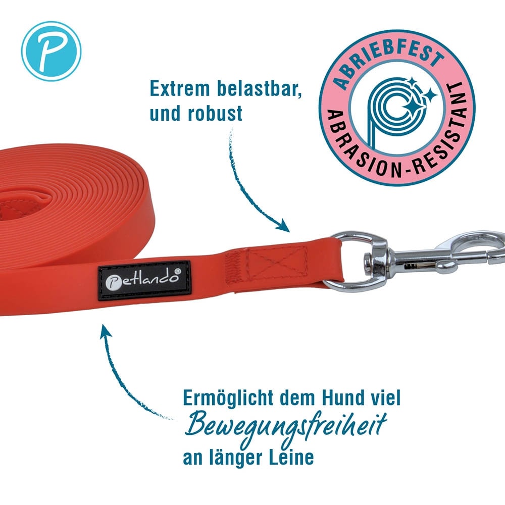 Petlando Trekking Schleppleine rot_2