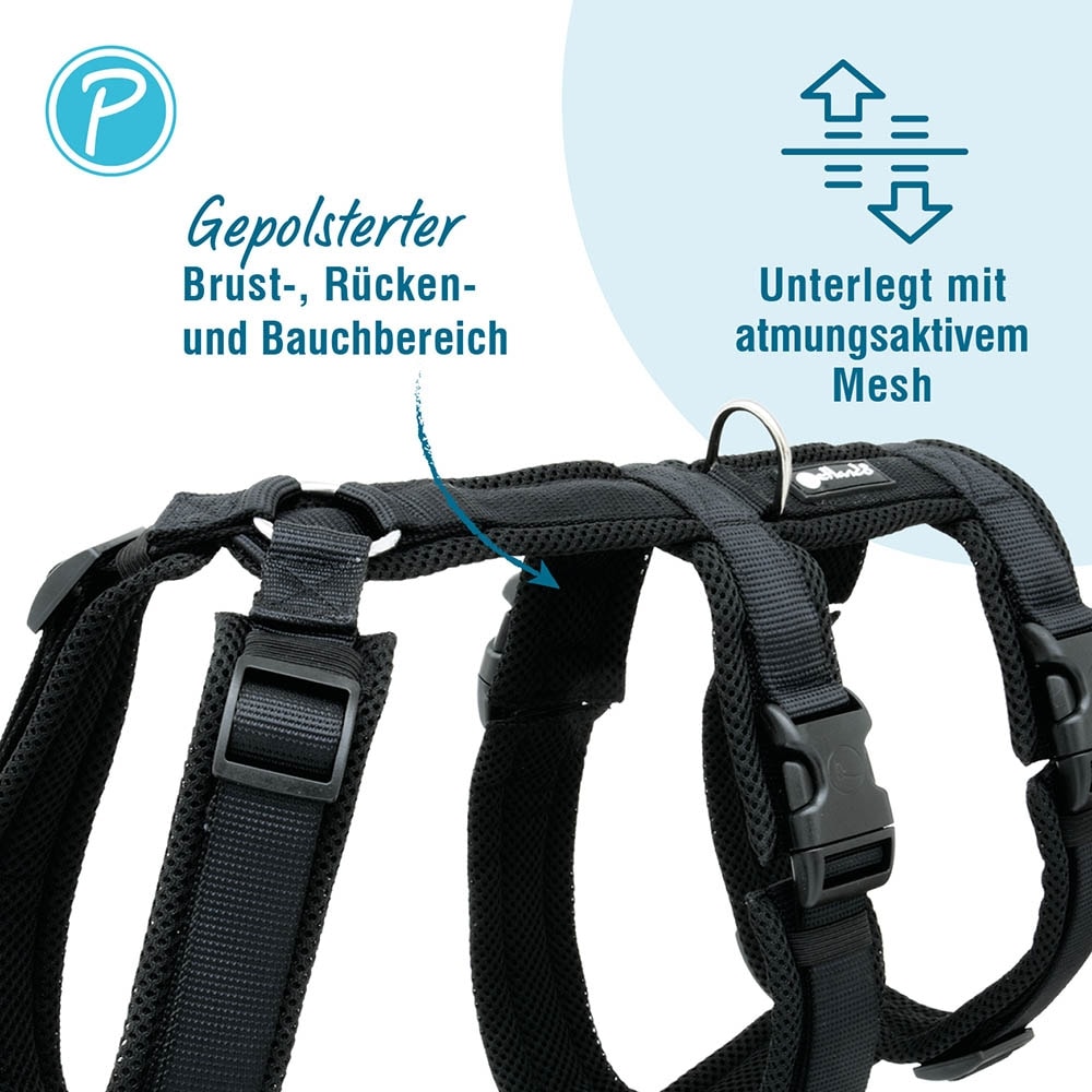 Petlando Sicherheitsgeschirr schwarz_1