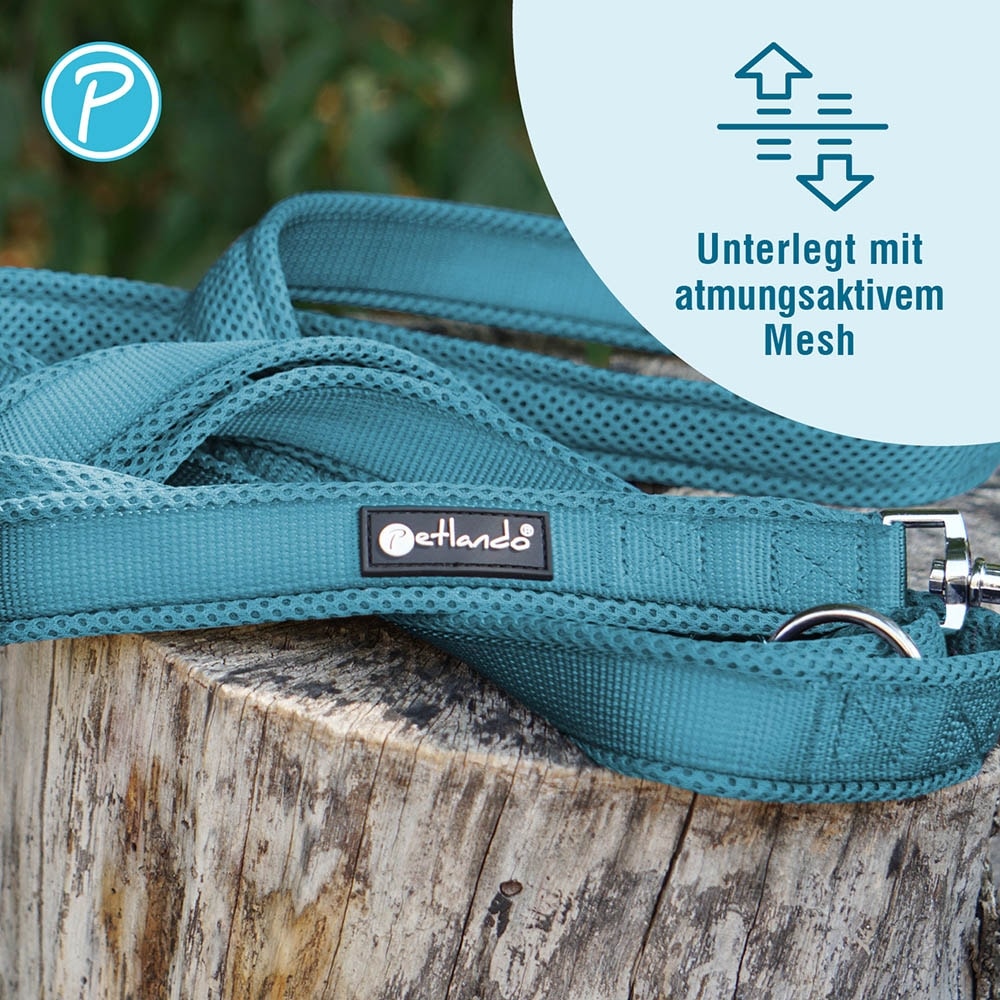 Petlando Mesh verstellbare Führleine petrol_2