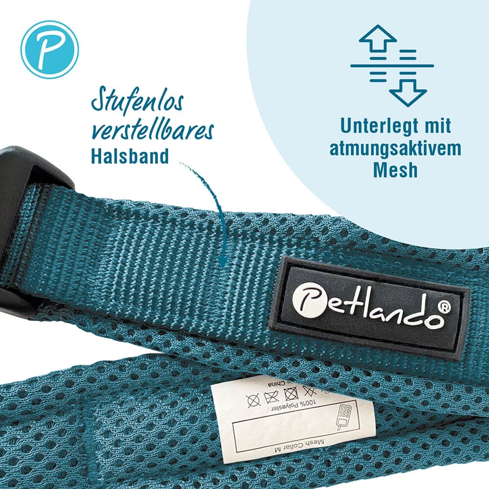 Petlando Mesh Halsband petrol_1