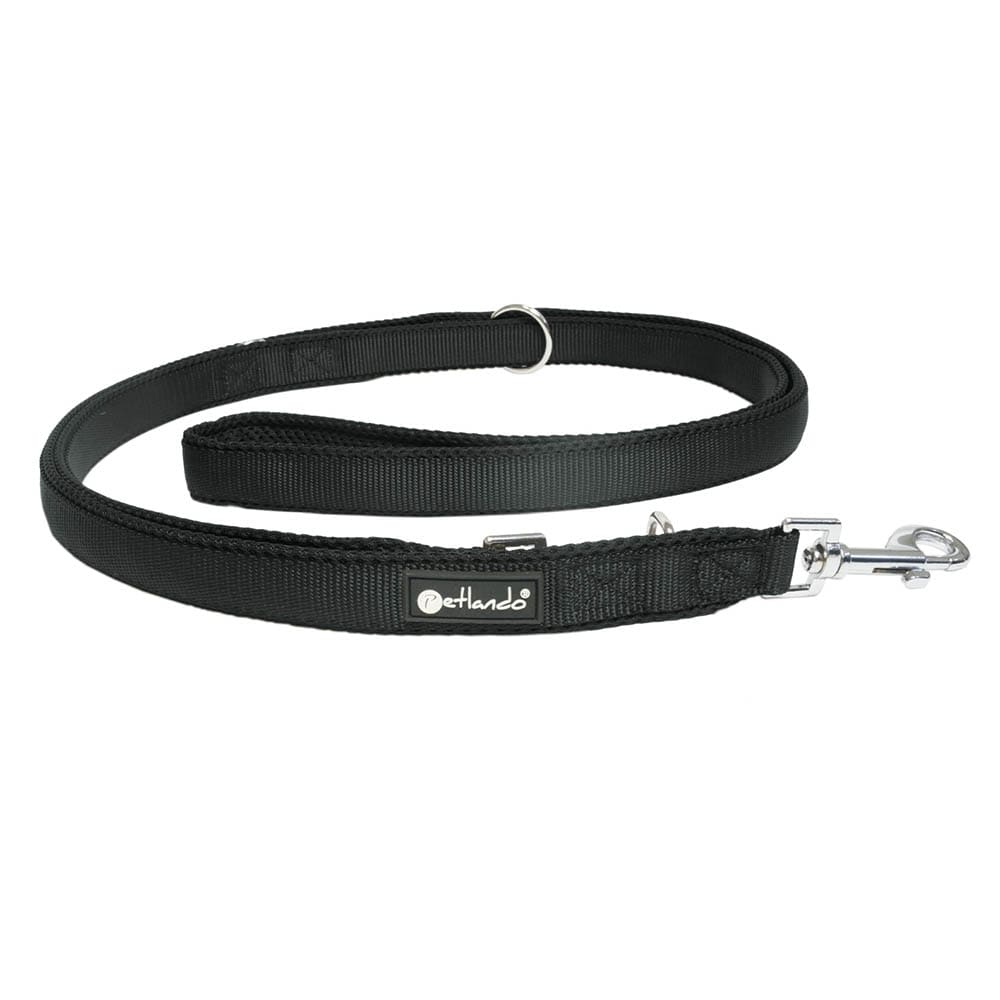 Petlando Mesh verstellbare Führleine schwarz_0