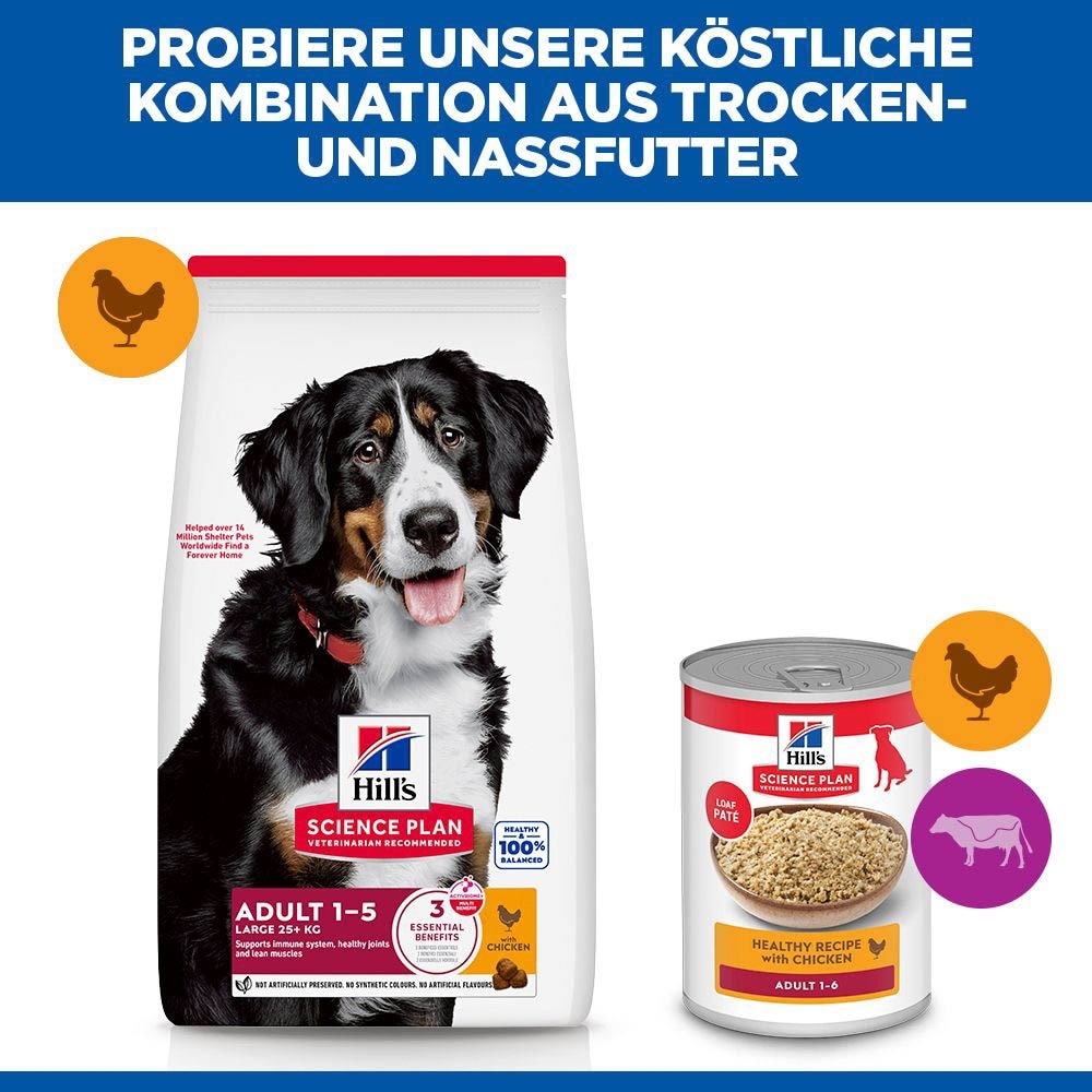 Hills Science Plan Adult Large Breed mit Huhn Trockenfutter für Hunde_4