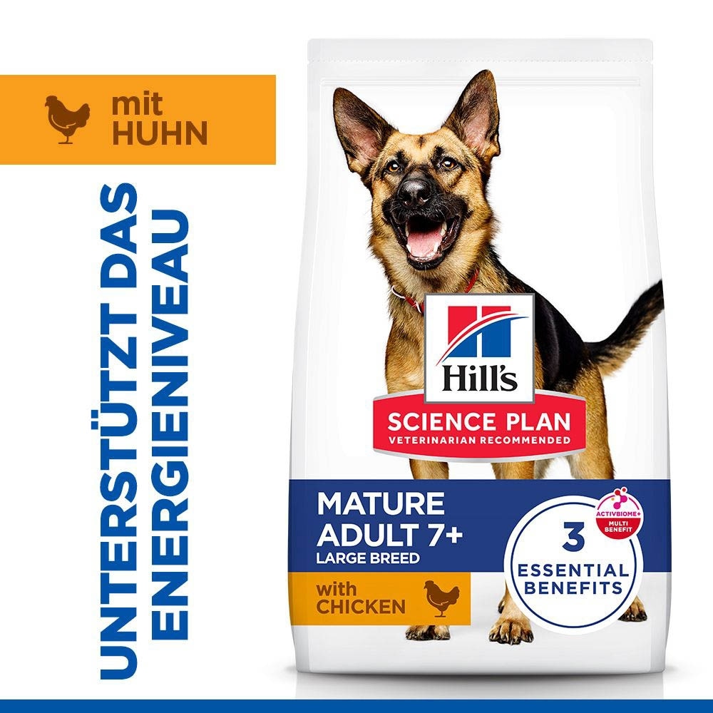 Hills Science Plan Mature Adult 6+ Large Breed mit Huhn Trockenfutter für Hunde_1