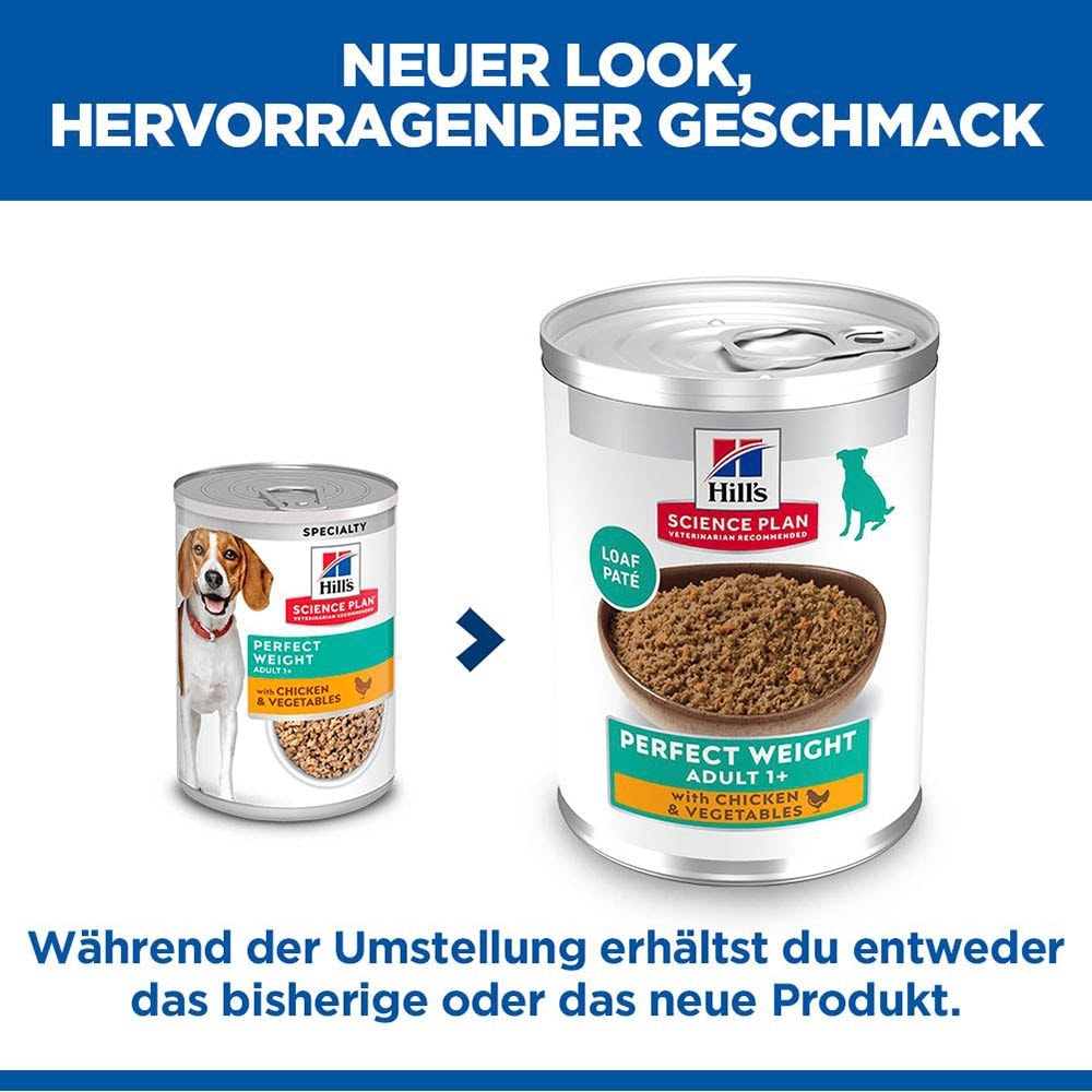Hills Science Plan Adult Perfect Weight Huhn Nassfutter für Hunde_1