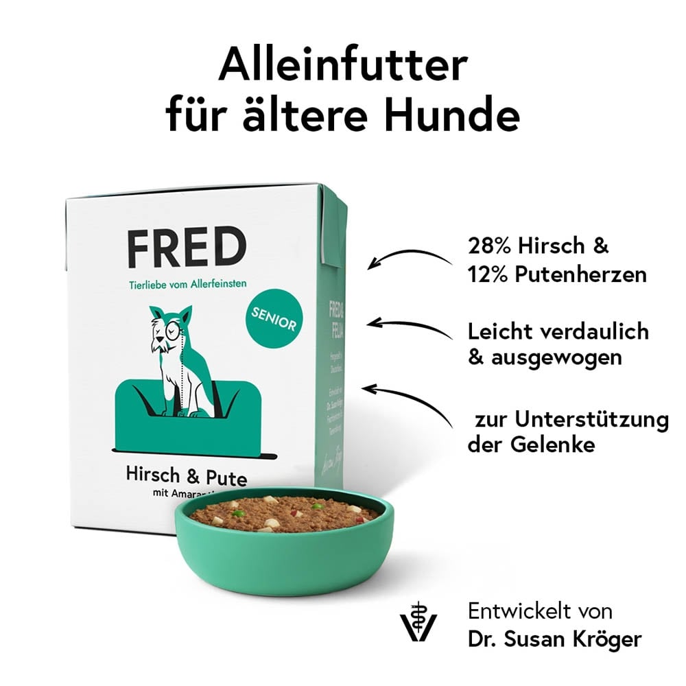 Fred Senior Hirsch & Pute mit Amaranth_1