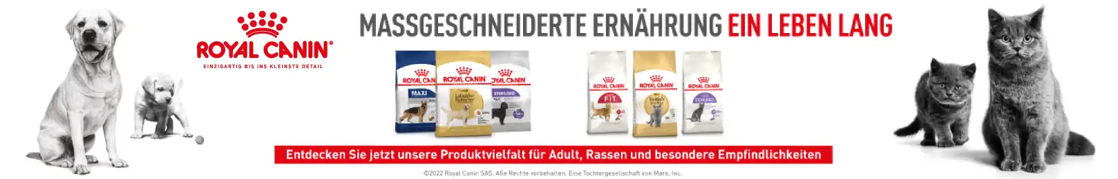 Royal Canin Fachhandel Sortiment